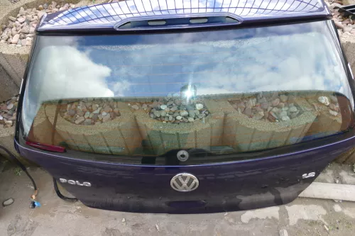 VW Polo 9N Heckklappe Kofferraumklappe Klappe hinten blau LB5N (100450)