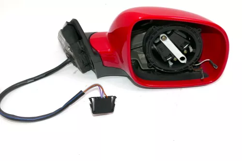 VW Passat 3B 3BG elektrischer Spiegel Außenspiegel rechts ohne Glas rot LY3D (102605)