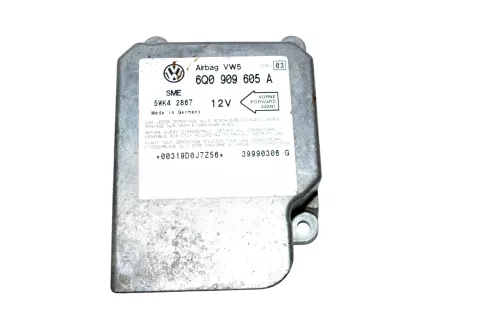 VW Polo 6N2 Bora Steuergerät Airbag Airbagsteuergerät 6Q0909605A Index 03 Golf