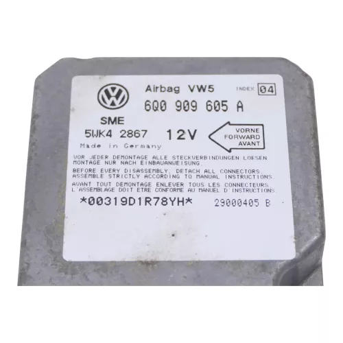 VW Golf 4 Bora Steuergerät Airbag Airbagsteuergerät 6Q0909605A Index 04 (103436)