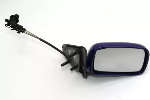 VW Polo 6N manueller manuell Spiegel Außenspiegel rechts mit Glas blau LD5D 1037 (103700)