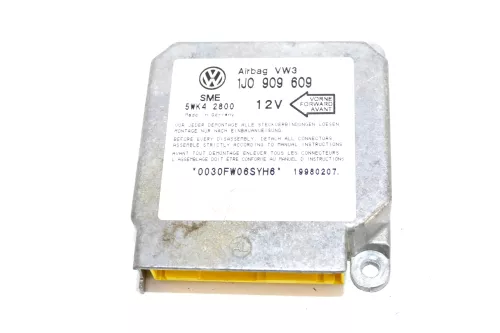 VW Polo 6N Lupo Arosa Steuergerät Airbag Airbagsteuergerät 1J0909609 Golf 4 (104081)