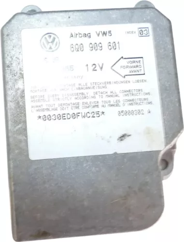 +VW Lupo Seat Arosa 9N 6N2 Airbagsteuergerät 6Q0909601 03 Steuergerät Airbag
