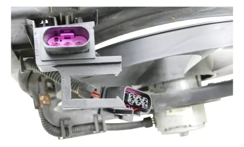 VW Golf 4 Bora Lüfterzarge Lüfter Kühlerlüfter Klimaanlage 1J0121207M 1J0959455M (105553)