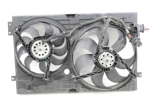 VW Golf 4 Bora Lüfterzarge Lüfter Kühlerlüfter Klimaanlage 1J0121207M 1J0959455M (105553)