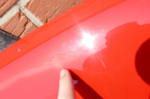 VW Golf 4 Motorhaube Haube Klappe vorne rot LP3G (105922)