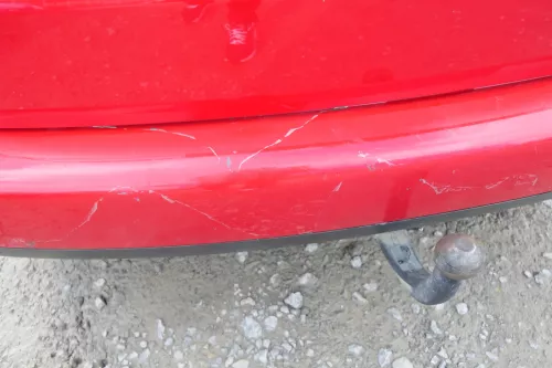 VW Touran 1T Stoßstange hinten Heckstoßstange Stoßfänger rot LY3D (107644)