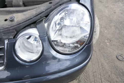 VW Polo 9N Scheinwerfer vorne links 6Q1941007AF Valeo Höhenverstellung Original (107699)