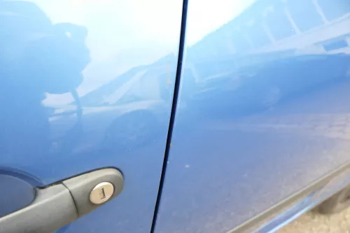 VW Golf 5 V 1K Tür Türrahmen hinten links 4/5-Türer blau LC5G -ohneAnbauteil (108327)