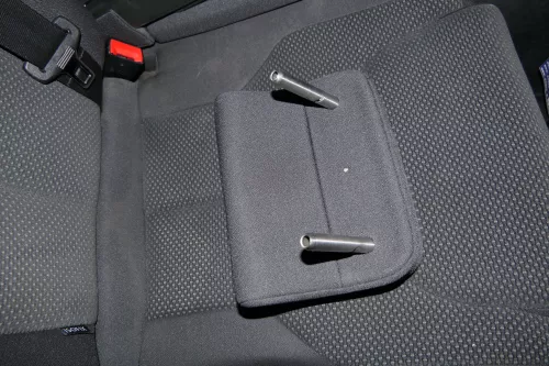 VW Passat 3C Kopfstütze Sitz Sitze hinten in der Mitte schwarz (108412)