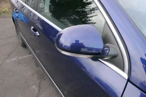 VW Passat 3C elektrischer Spiegel Außenspiegel rechts m.Glas Blinke blau LD5Q (109284)