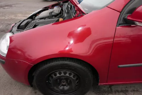 VW Golf 5 V 1K Kotflügel vorne links wein-rot braun LA3W gebördelt (109543)