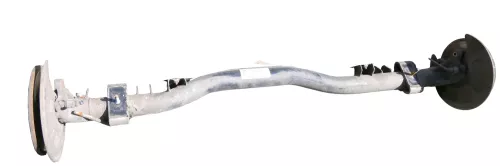 VW Caddy 2K Achse hinten Hinterachse Achsträger Scheibenbremse