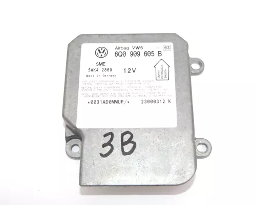 VW Passat 3B 3BG Steuergerät Airbag Airbagsteuergerät 6Q0909605B Index 03 (110414)