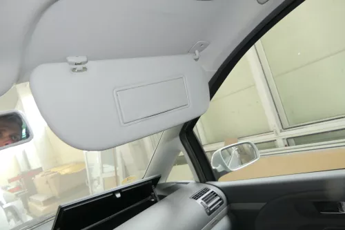 VW Sharan 7M Sonnenblenden Sonnenblende grau rechts 7M3857552AM beleuchtet