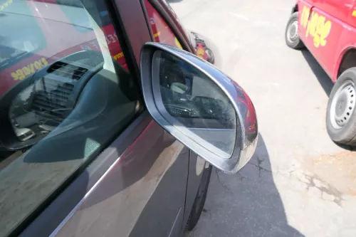 VW Touran 1T elektrischer Spiegel Außenspiegel beheizt rechts grau LD7X (111673)