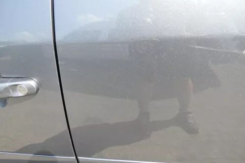 VW Touran 1T 1T3 Tür hinten links grau LD7X mit Scheibe (111737)