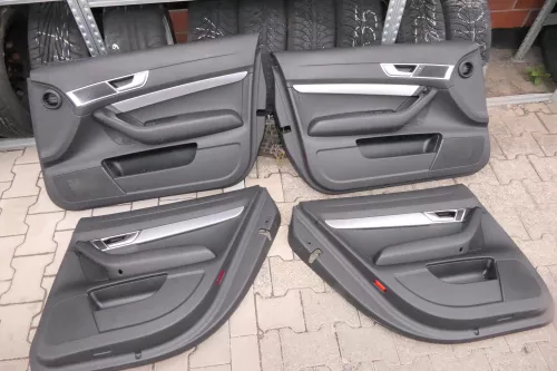 4x Audi A6 4F Türverkleidung Verkleidung Tür vorne hinten links schwarz soul (111811)