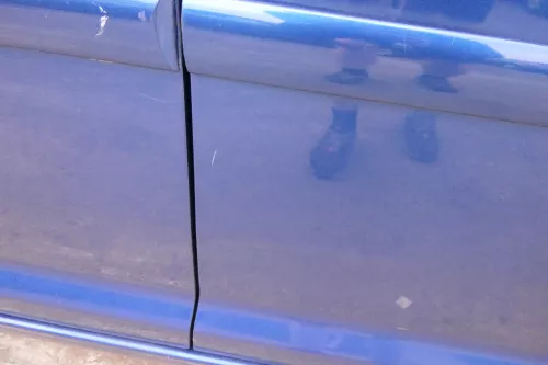 VW Touran 1T 1T3 Tür vorne rechts Beifahrertür blau LC5C- ohne Anbauteile (111852)