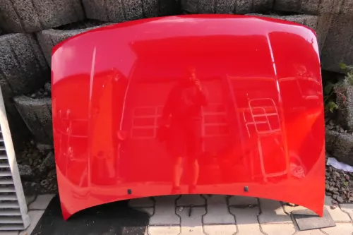 VW Polo 6N Motorhaube Klappe vorn vorne rot LP3G Frontklappe (112230)