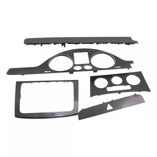 VW Passat 3C Mittelkonsole Verkleidung um Radio Klappe Abdeckung Dekor Carbon