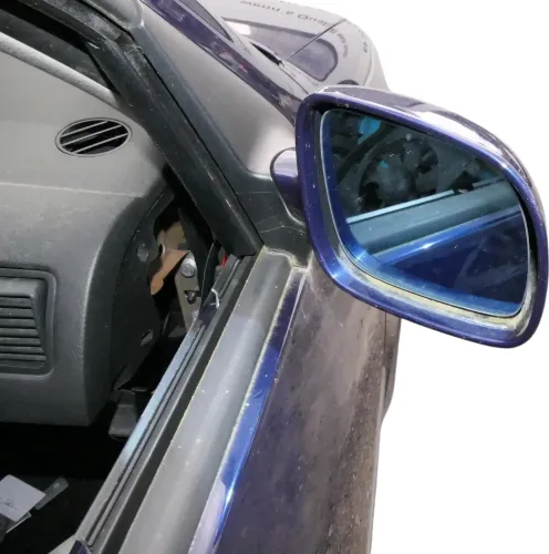 VW Golf 4 Bora elektrischer Spiegel vorne rechts Außenspiegel blau LB5N +Glas (112813)