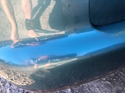 VW Touran 1T Stoßstange hinten Heckstoßstange Stoßfänger blau grün LC5Q (113403)