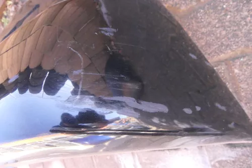 VW Polo 6N Stoßstange hinten breite XXL Heckstoßstange schwarz LC9Z  (114082)