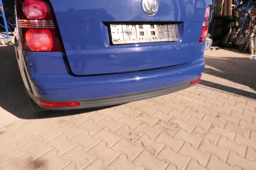 VW Touran 1T Stoßstange hinten Heckstoßstange Stoßfänger blau LL5M (114086)