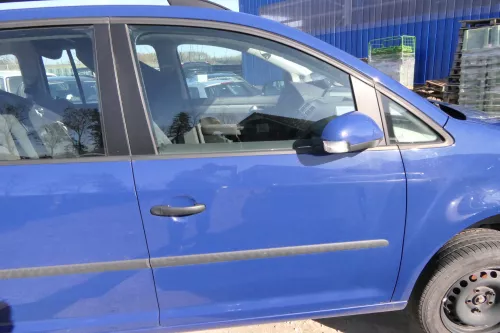 VW Touran 1T3 1T Tür vorne rechts Beifahrertür blau LL5M ohne jegliche Anbauteil (114093)