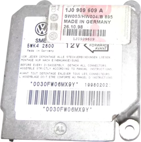 VW Polo 6N Lupo Golf Arosa Steuergerät Airbag Airbagsteuergerät 1J0909609A