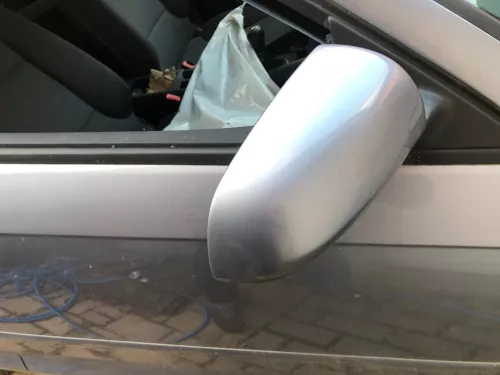 Audi A3 8P elektrischer Spiegel Außenspiegel vorne rechts grau blau silber LY7H (114727)