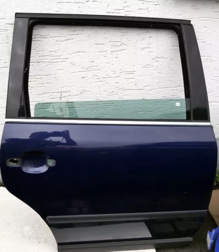 VW Passat 3B 3BG Kombi Variant Tür hinten rechts blau LB5N mit Scheibe (115012)