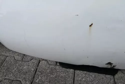 VW T5 Transporter Motorhaube Haube Klappe vorne weiß R902 (115087)