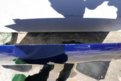 VW Passat 3BG Motorhaube Klappe vorne vorn Haube blau LC5X (115184)