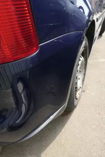 VW Touran 1T Stoßstange hinten Heckstoßstange Stoßfänger blau LB5N (115281)