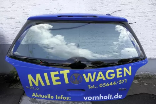 VW Polo 9N3 9N Heckklappe Kofferraumklappe Klappe blau LA5F -Guter Zustand (115712)