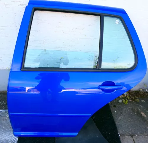 VW Golf 4 Limousine Tür hinten links blau LW5Z (KEINkombi) (115782)