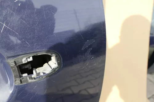 VW Golf 4 Tür vorne links Fahrertür 2/3-Türer blau LA5G (116264)