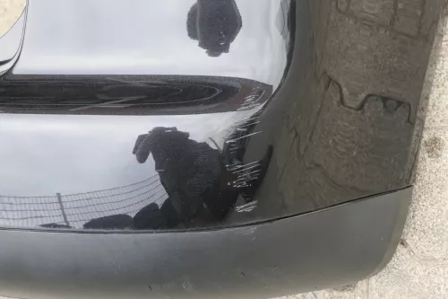 VW Touran 1T Stoßstange hinten Heckstoßstange Stoßfänger schwarz LC9Z (116466)