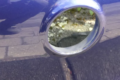 VW Golf 5 V Heckklappe hinten Kofferraumklappe mit Scheibe blau LD5Q (116536)