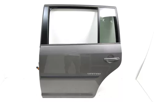 VW Touran 1T3 1T Tür hinten links Fahrerseite grau LD7S United mit Scheibe (116570)