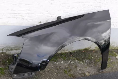 VW Passat 3C Kotflügel vorne links schwarz L041 3C0821021 original - Delle (118142)
