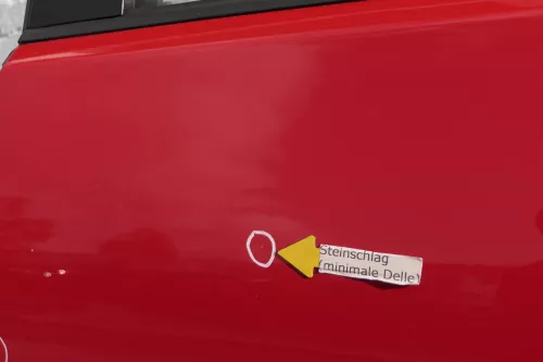 VW Polo 9N 9N3 Cross Tür hinten links rot LP3G 4/5-Türer mit Scheibe (118192)