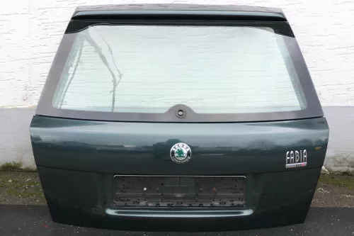 Skoda Fabia 6Y6 Schrägheck Heckklappe Kofferraumklappe Klappe hinten grün 9572