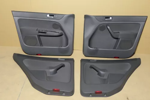 VW Golf Plus 5M 4x Türverkleidung Verkleidung Tür vorn hinten link schwarz 