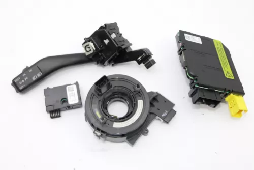 Set - Golf 5 1K Lenkstockschalter Modul Schleifring Lenkstockmodul Tempomat 