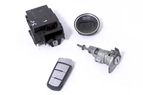 VW Passat 3C Zündschloß Schloß Zündung 1x Schlüssel 3C0905843 Q R Türschloß (118537)