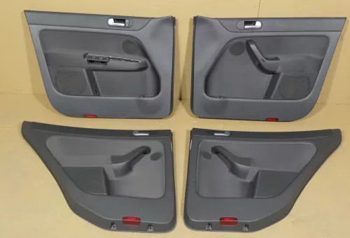 VW Golf Plus 5M 4x Türverkleidung Verkleidung Tür vorne + hinten links schwarz  (120107)