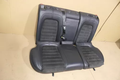 VW Passat 3C Kombi Sitz Rückbank Rücksitzbank Sitze Leder schwarz (120157)